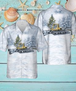 Snowcat Bombardier Br275 Snow Groomer Christmas Hawaiian Shirt