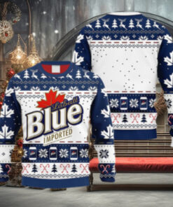Snowflakes Labatt Blue Christmas Ugly Sweater