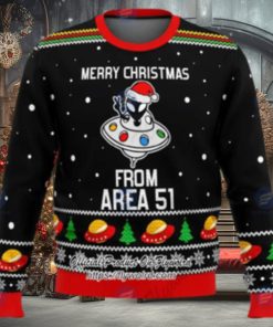 Snowflakes Merry Xmas From Area 51 Ugly Christmas Sweater