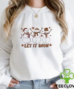 Snowman Christmas Let It Snow Shirt
