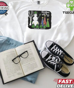 Snowman Christmas on the white river 2024 shirt