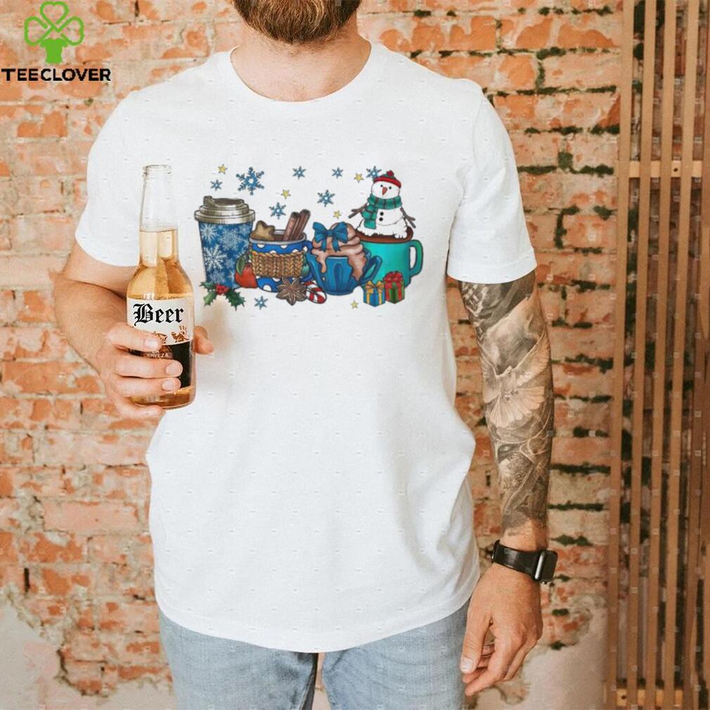 Snowman Coffee Snow Christmas shirt