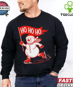 Snowman ice skating Christmas shirt