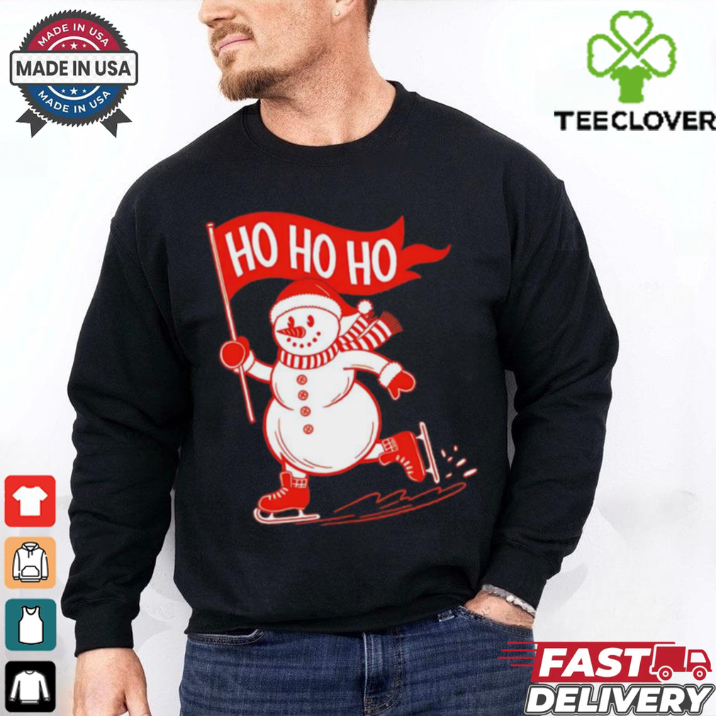 Snowman ice skating Christmas shirt Snowman ice skating Christmas shirt