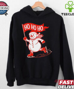 Snowman ice skating Christmas shirt