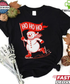 Snowman ice skating Christmas shirt