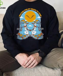Snowman waiting for my death to come flowers shirt
