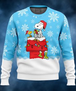 Snowy Christmas Snoopy Ugly Christmas Sweater