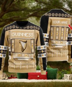 Snowy Guinness Beer Ugly Christmas 3D Sweater, Family Ugly Christmas Sweater