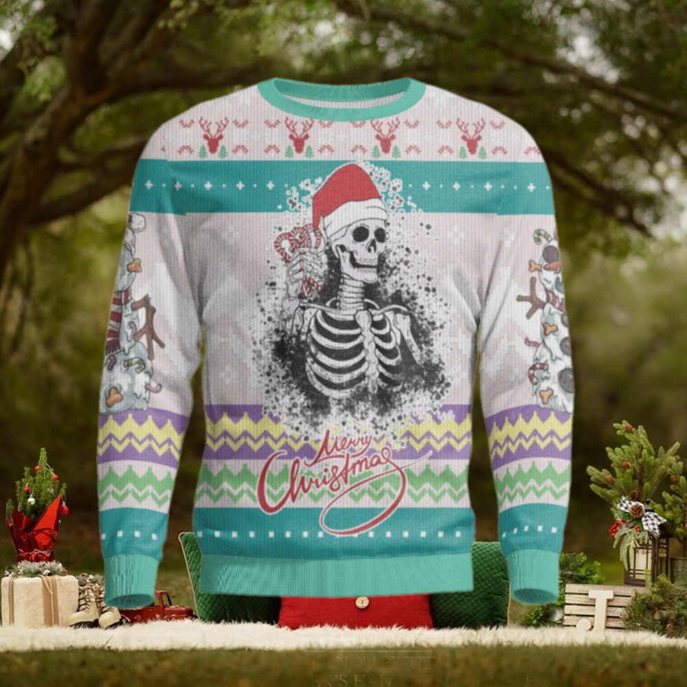 Snowy Skull Jolly Snowman Ugly Christmas Sweater Snowy Skull Jolly Snowman Ugly Christmas Sweater