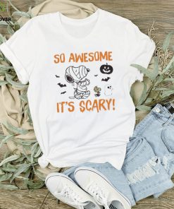 So Awesome Its Scary Snoopy Mummy Halloween Shirt