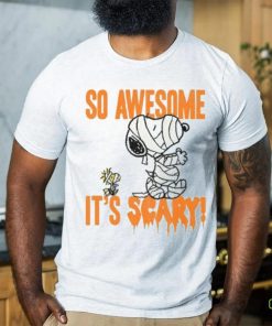 So Awesome It’s Scary Snoopy Woodstock Halloween Shirt, Snoopy Woodstock Mummy Halloween Tee Shirt 1 So Awesome It’s Scary Snoopy Woodstock Halloween Shirt, Snoopy Woodstock Mummy Halloween Tee Shirt