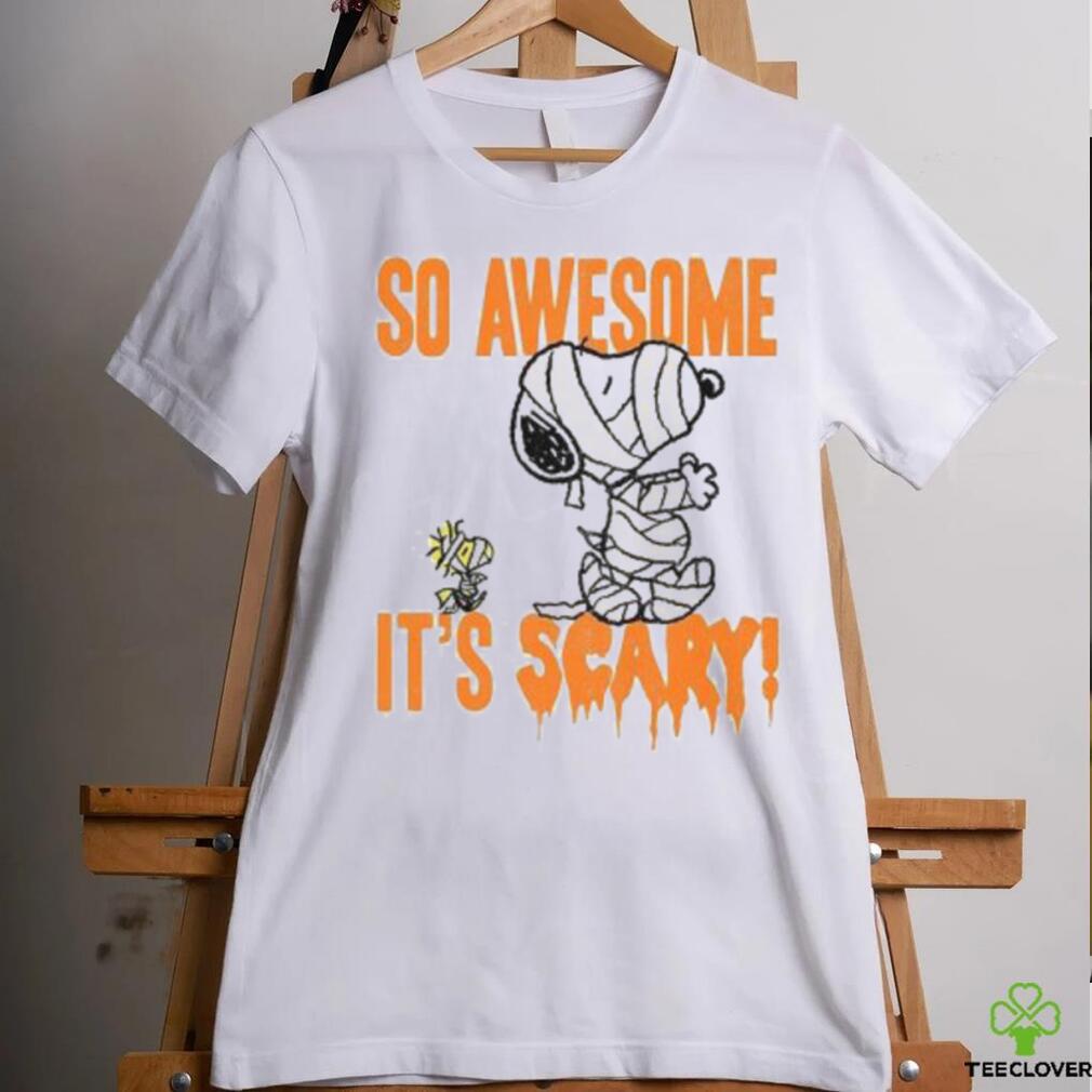So Awesome It’s Scary Snoopy Woodstock Halloween Shirt, Snoopy Woodstock Mummy Halloween Tee Shirt So Awesome It’s Scary Snoopy Woodstock Halloween Shirt, Snoopy Woodstock Mummy Halloween Tee Shirt