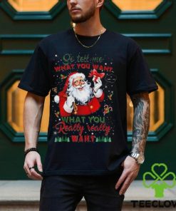 So Tell Me What You Want Santa Claus What You Really Really Want Christmas Sweathoodie, sweater, longsleeve, shirt v-neck, t-shirt