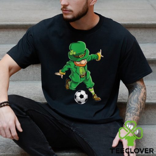 Soccer Leprechaun St Patricks Day Boys Girls Sports Shirt