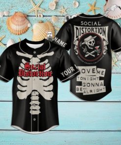 Social Distortion Orange County California Custom Baseball Jersey