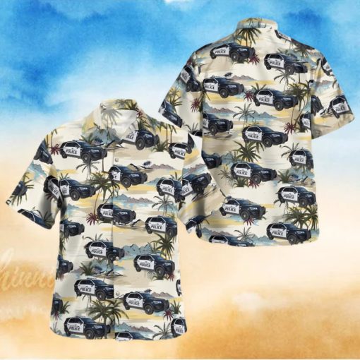 Palm Beach Gardens Palm Beach County Palm Beach Gardens Ford Police Interceptor Utility Hawaiian Shirt