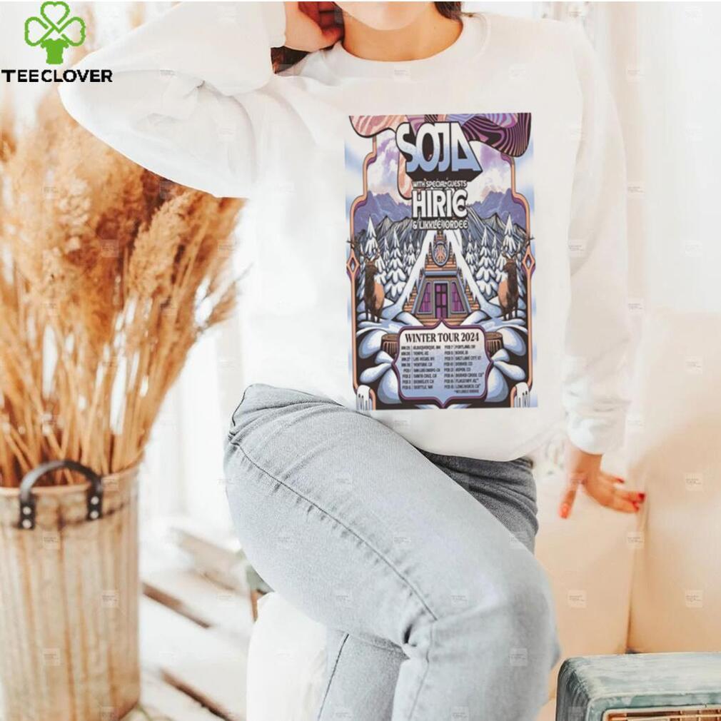 Soja with Hirie and Likkle Jordee Winter Tour 2024 Poster shirt Soja with Hirie and Likkle Jordee Winter Tour 2024 Poster shirt