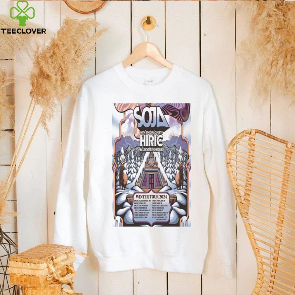 Soja with Hirie and Likkle Jordee Winter Tour 2024 Poster shirt Soja with Hirie and Likkle Jordee Winter Tour 2024 Poster shirt