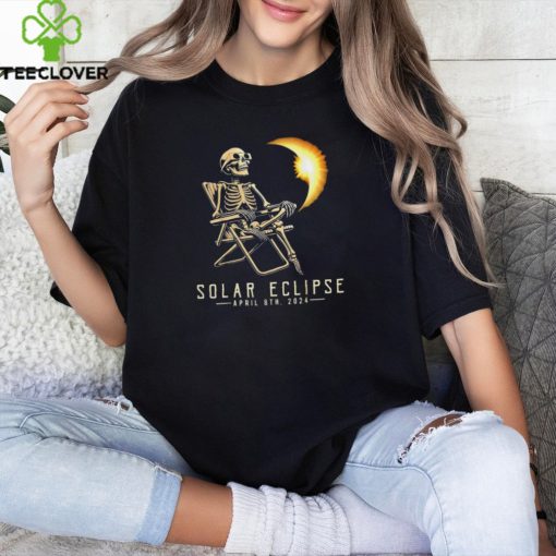 Solar Eclipse Skeleton April 8th 2024 hoodie, sweater, longsleeve, shirt v-neck, t-shirt