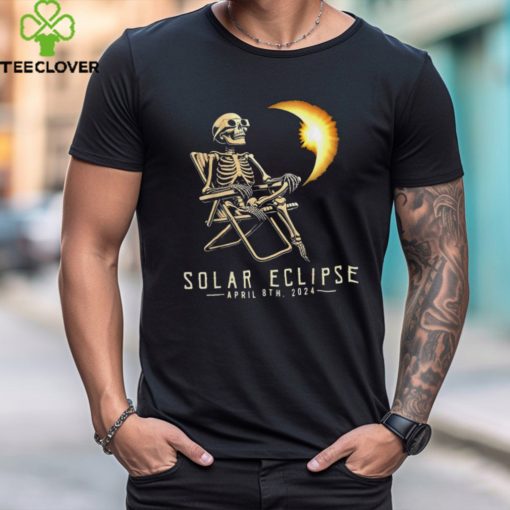 Solar Eclipse Skeleton April 8th 2024 hoodie, sweater, longsleeve, shirt v-neck, t-shirt