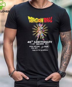 Son Goku Dragon Ball 40th Anniversary 1984 2024 Thank You For The Memories Signatures Shirt