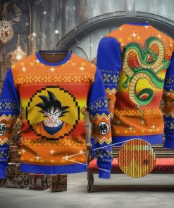 Son Goku & Shenron Art Cool Ugly Xmas Sweater