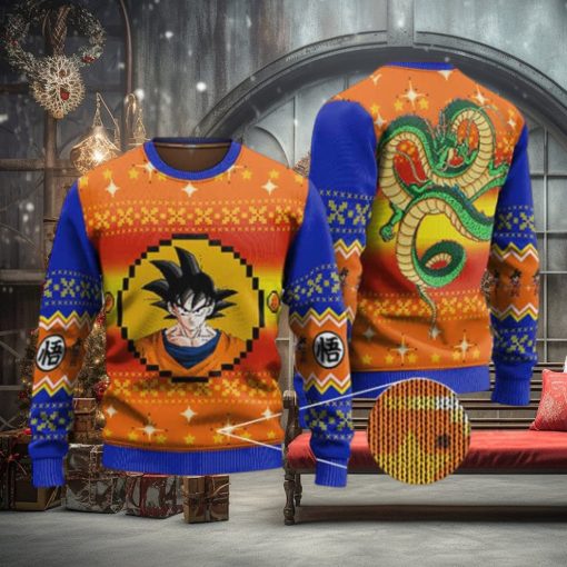 Son Goku & Shenron Art Cool Ugly Xmas Sweater