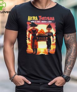 Son Goku and Vegeta Dragon Ball Z RIP Akira Toriyama 1955 2024 Shirt