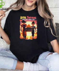 Son Goku and Vegeta Dragon Ball Z RIP Akira Toriyama 1955 2024 Shirt