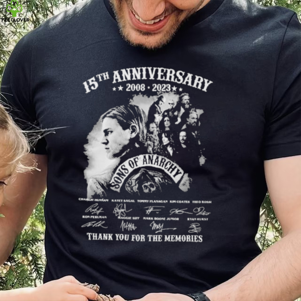 Son Of Anarchy 15th Anniversary 2008 – 2023 Thank You For The Memories Signatures Shirt