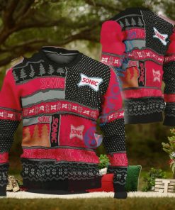 Sonic Drive In Logo Style Ugly Christmas 3D Sweater Gift For Fans