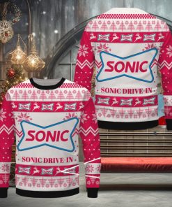 Sonic Drive In Ugly Christmas Sweater, Xmas Gift Ideas For Men Women