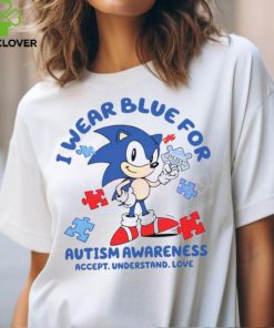 Sonic I Wear Blue For Autism Awareness shirt