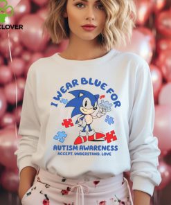 Sonic I Wear Blue For Autism Awareness shirt 2 Sonic I Wear Blue For Autism Awareness shirt