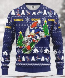Sonic The Hedgehog Merry Xmas Ugly Christmas Sweater