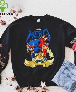 Sonic the Hedgehog cartoon team hero characters shirt