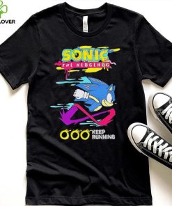 Sonic the Hedgehog keep running character logo hoodie, sweater, longsleeve, shirt v-neck, t-shirt