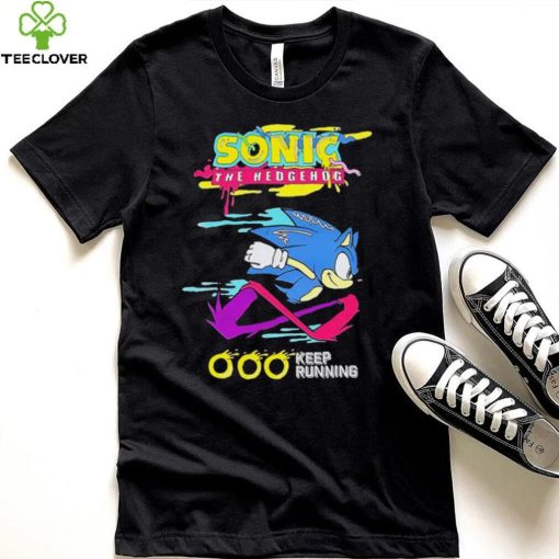 Sonic the Hedgehog keep running character logo hoodie, sweater, longsleeve, shirt v-neck, t-shirt