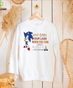 Sonic why open your legs when you an open the bible shirt