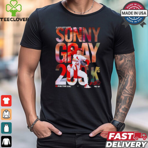 Sonny Gray Cardinals 200 strikeouts in a season Signature Shirt