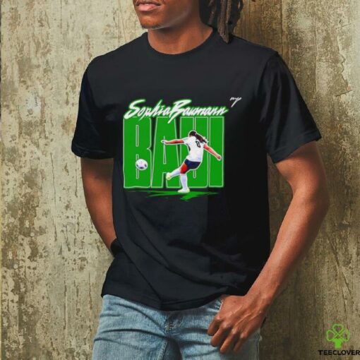 Sophia Baumann Baui Eastern Michigan soccer cartoon signature shirt