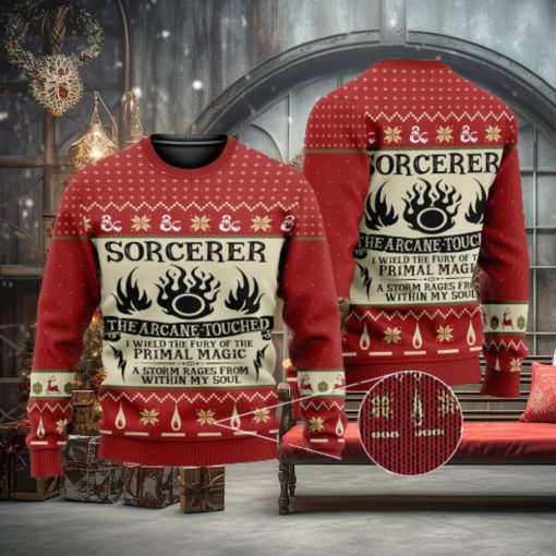 Sorcerer Class Dungeons & Dragons Ugly Gift Christmas 3D Sweater For Men And Women