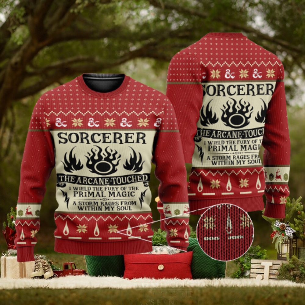 Sorcerer Class Dungeons & Dragons Ugly Gift Christmas 3D Sweater For Men And Women Sorcerer Class Dungeons & Dragons Ugly Gift Christmas 3D Sweater For Men And Women
