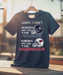 Sorry I Can’t Saturdays Are For The Arizona Wildcats Are For The Arizona Cardinals 2023 shirt