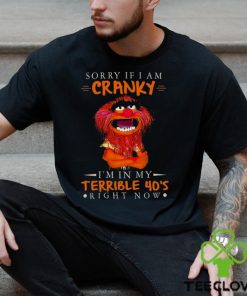 Sorry If I Am Cranky Im In My Terrible 40s Right Now T Shirt