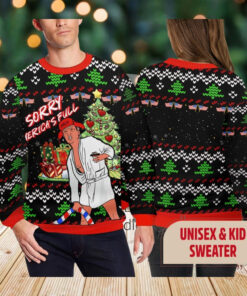 Sorry Merica’s Full Trump Christmas Ugly Sweater, Christmas Vacation Trump 3D Xmas Sweatshirt, Funny American 2024 President Merch