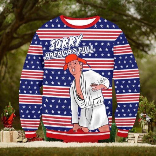Sorry Merica’s Full Trump Parody Of Shitter’s Full Ugly Sweater Christmas Gift