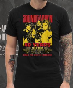 Soundgarden 40 Years 1984 2024 Thank You For The Memories T Shirt