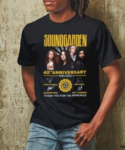 Soundgarden 40th Anniversary 1984 2024 Thank You For The Memories T Shirt